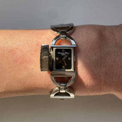Dior Early 2000s Pandior Stainless steel Watch