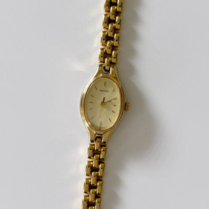 Vintage Seiko Oval Gold Tone Watch