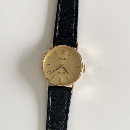 Rolex 1975 Orchid 18K Case Manual Wind Watch