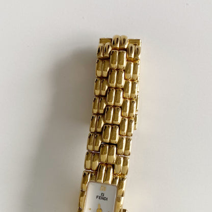 Fendi 1990s Gold Plated Watch