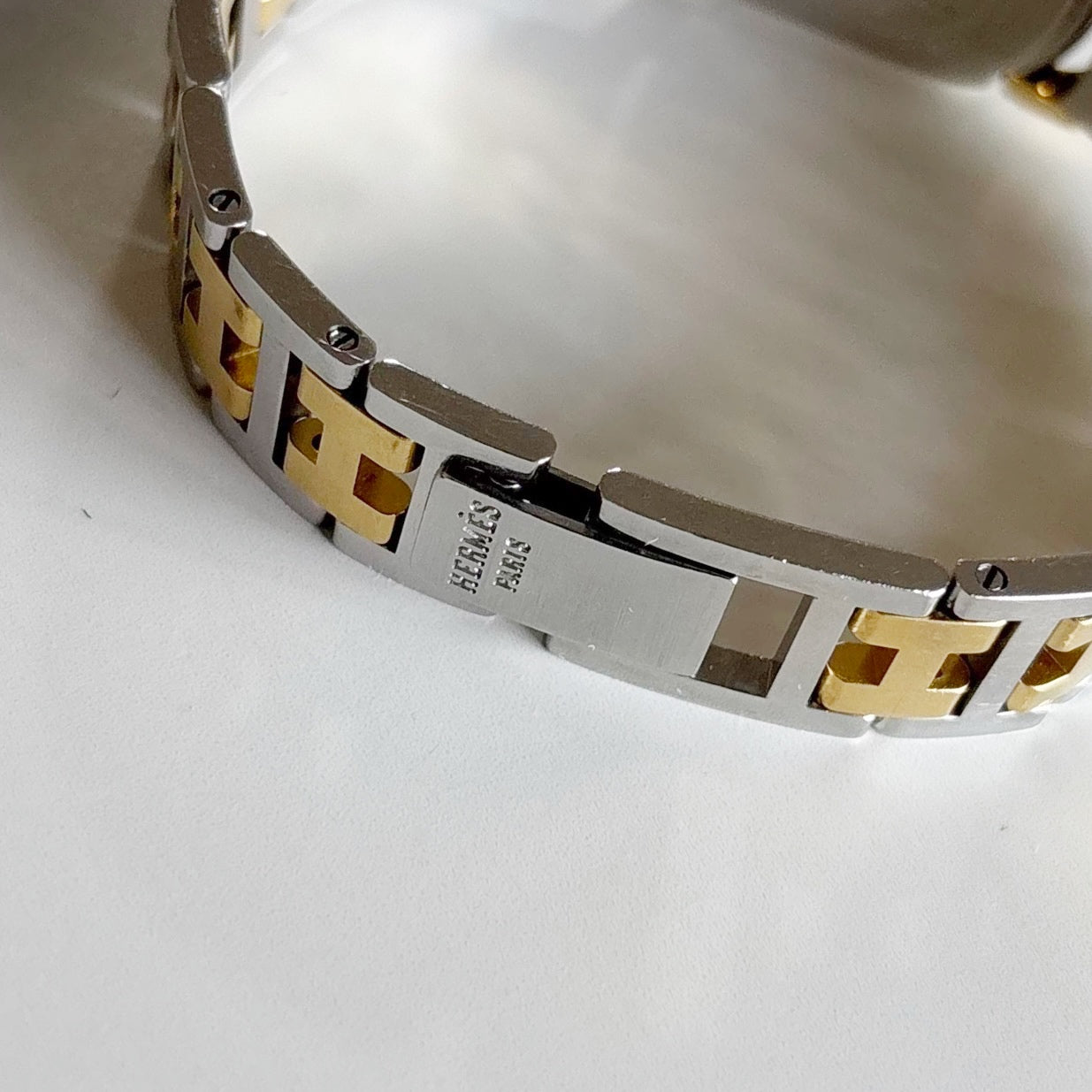 Hermes 1990s Rallye Two Tone Watch