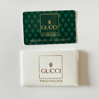 Gucci 1990s Gold Dial Gold Plated Bangle Watch