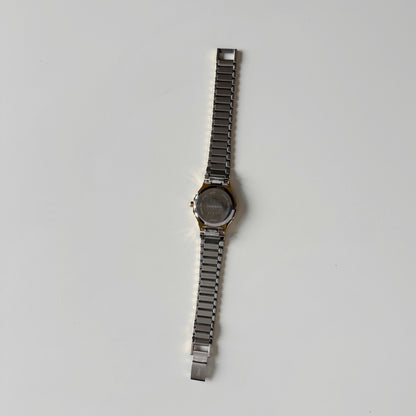 Yves Saint Laurent 1990s Round Dial Two-Tone Gold-Plated Watch