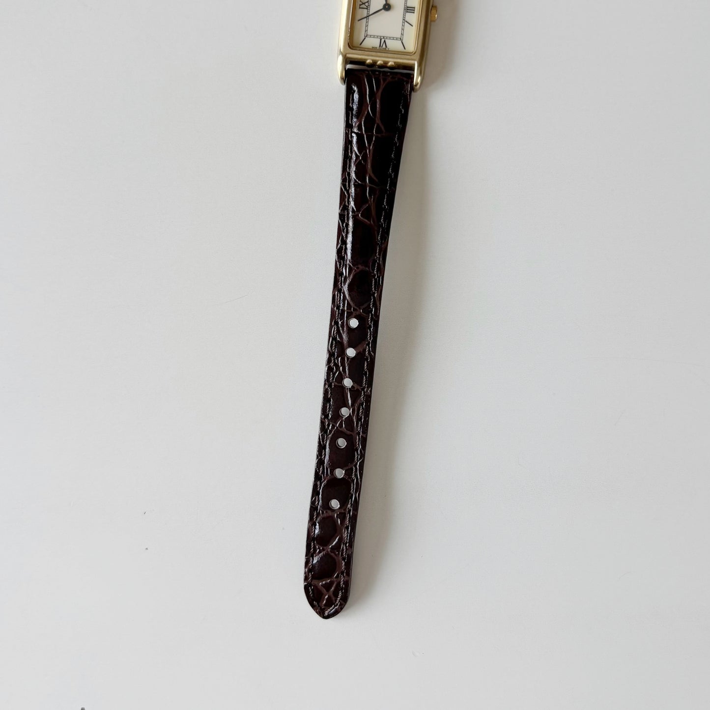 Yves Saint Laurent 1990s Tank Gold Plated Watch