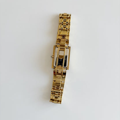 Givenchy 1990s Tank Gold Plated Watch (Large)