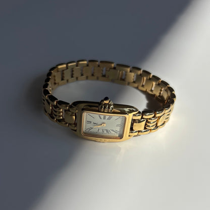 Yves Saint Laurent 1990s Tank Gold-Plated Watch