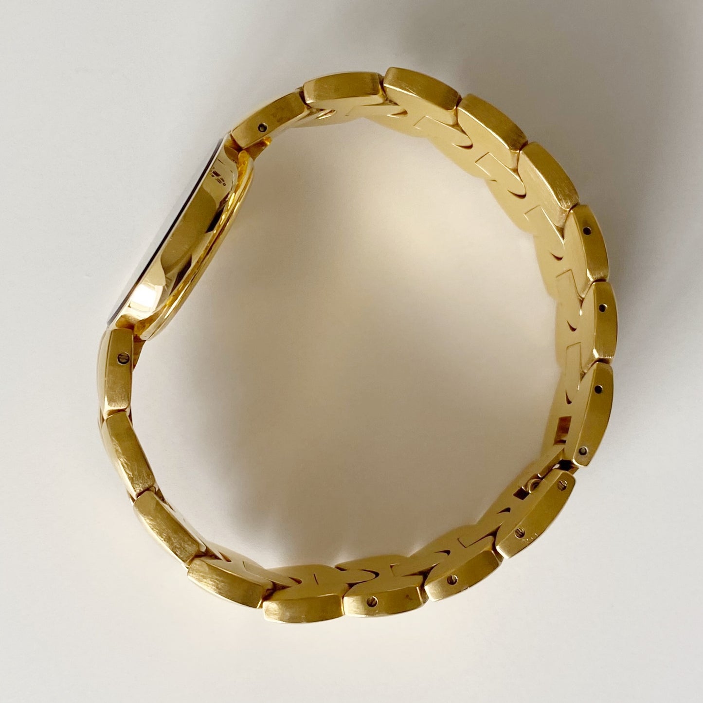 Dior 1990s Black Dial Gold Plated Watch