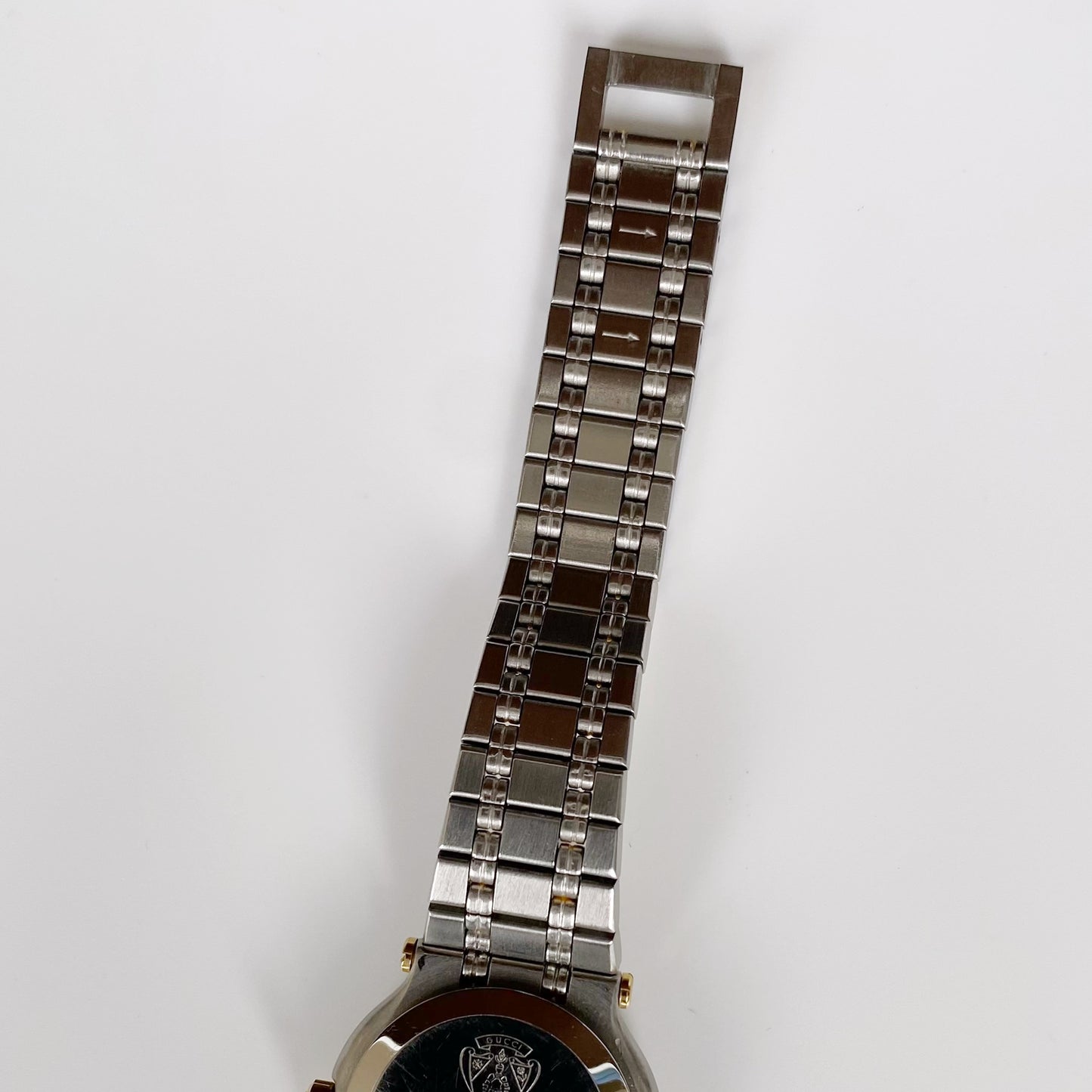 Gucci 1990s Date Two Tone Round Watch