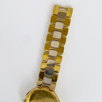 Dior 1990s Octagon Date Two Tone Watch