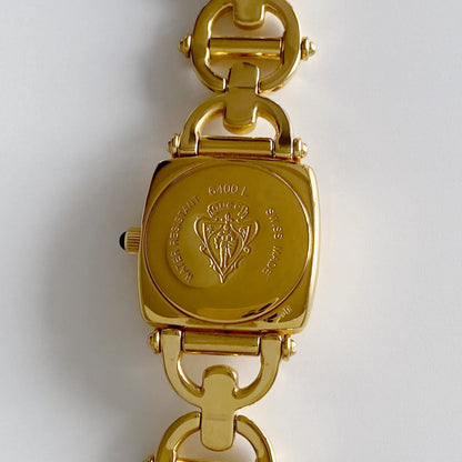 Gucci 1990s Seashell Dial Gold Plated Watch