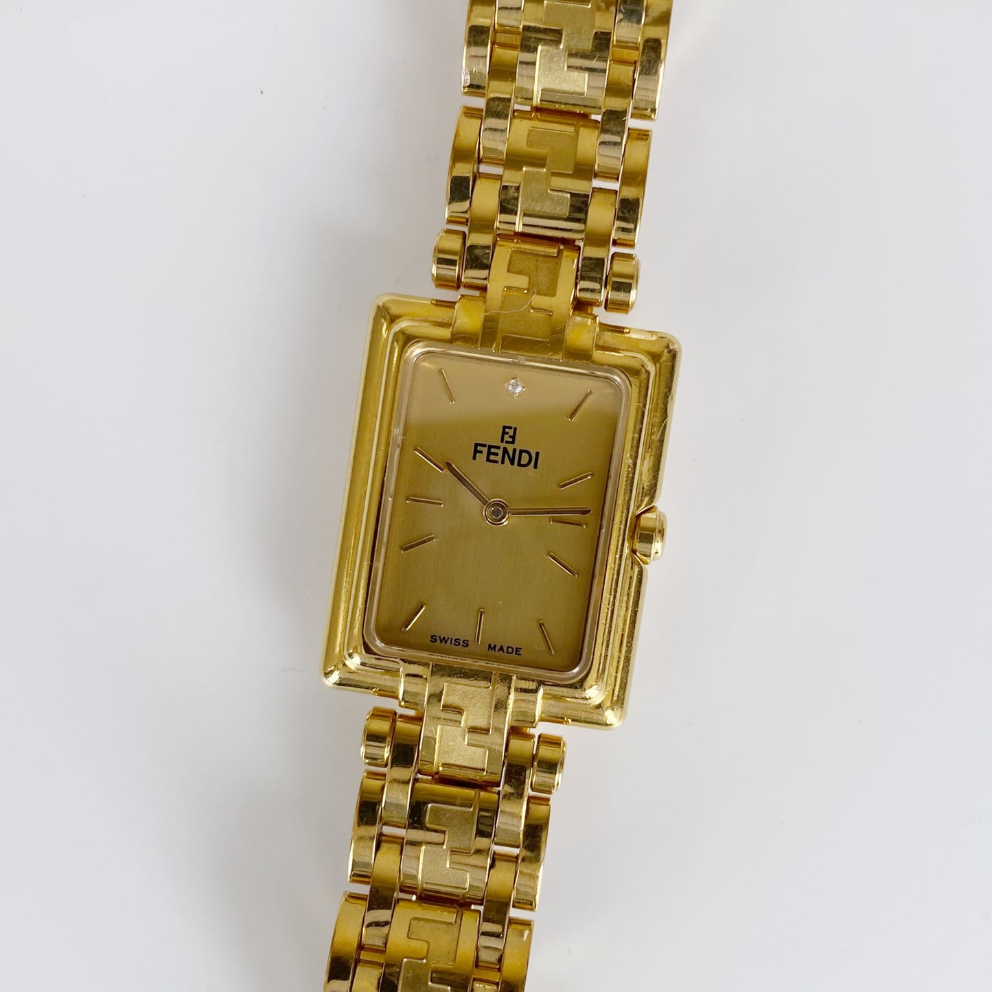 Fendi 1990s Gold Plated Watch Limited Edition (only 2,500 pieces made)