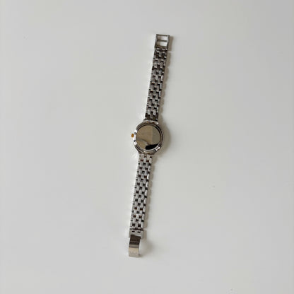 Dior 1990s Date Round Dial Gold Plated Two Tone Watch