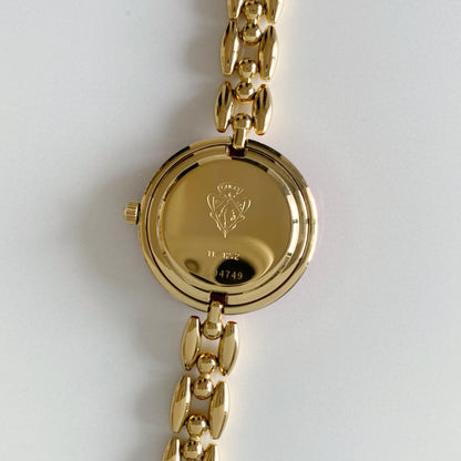 Gucci 1990s Interchangeable Bezel Gold Plated Watch with 6 bezels, case (160mm)