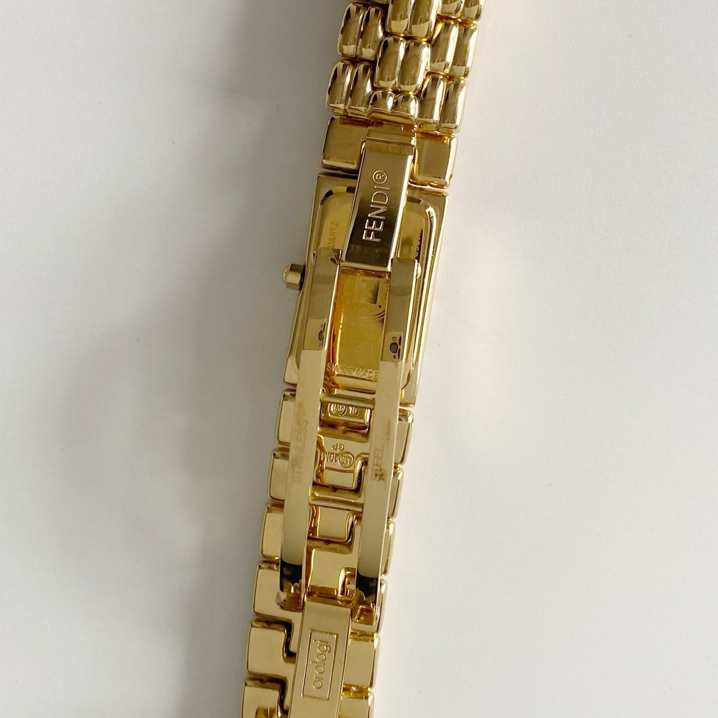Fendi 1990s Gold Plated Watch
