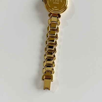 Fendi 1990s Seashell Dial Gold Plated Watch