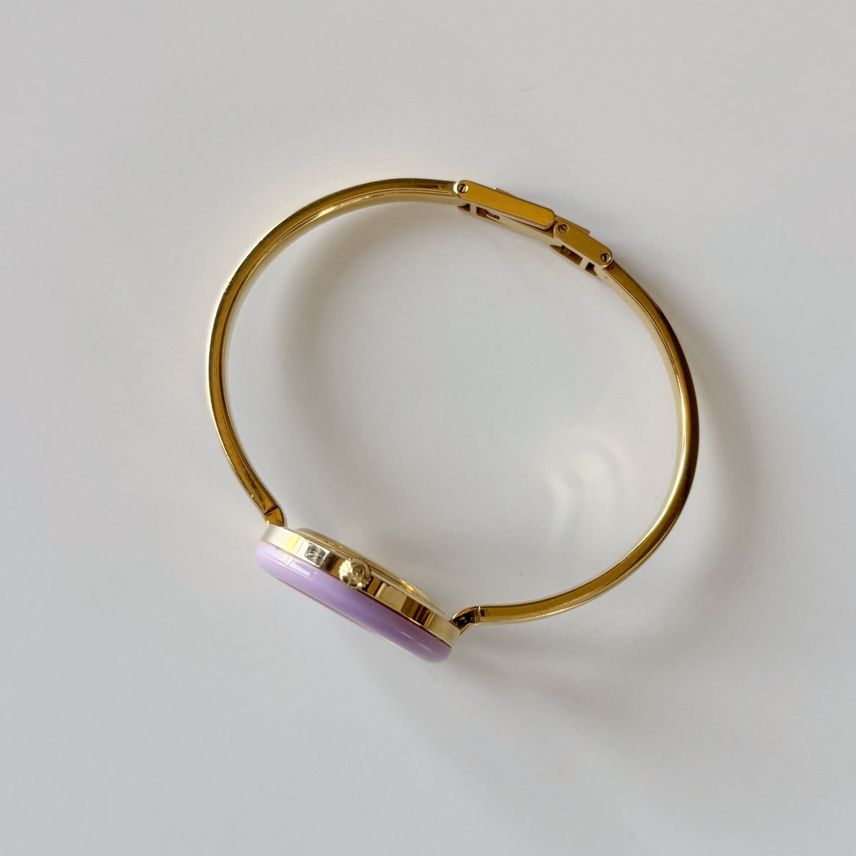 Gucci 1990s Interchangeable Bezel Gold Plated Bangle Watch with 12 bezels, case