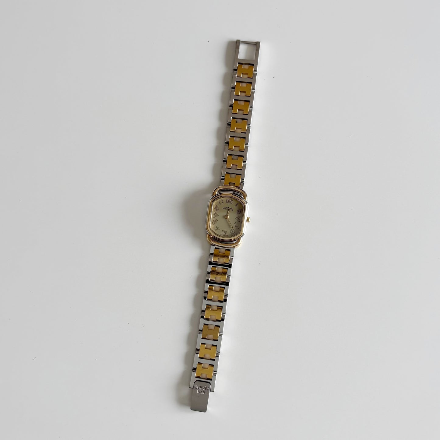 Hermes 1990s Rallye Two Tone Watch