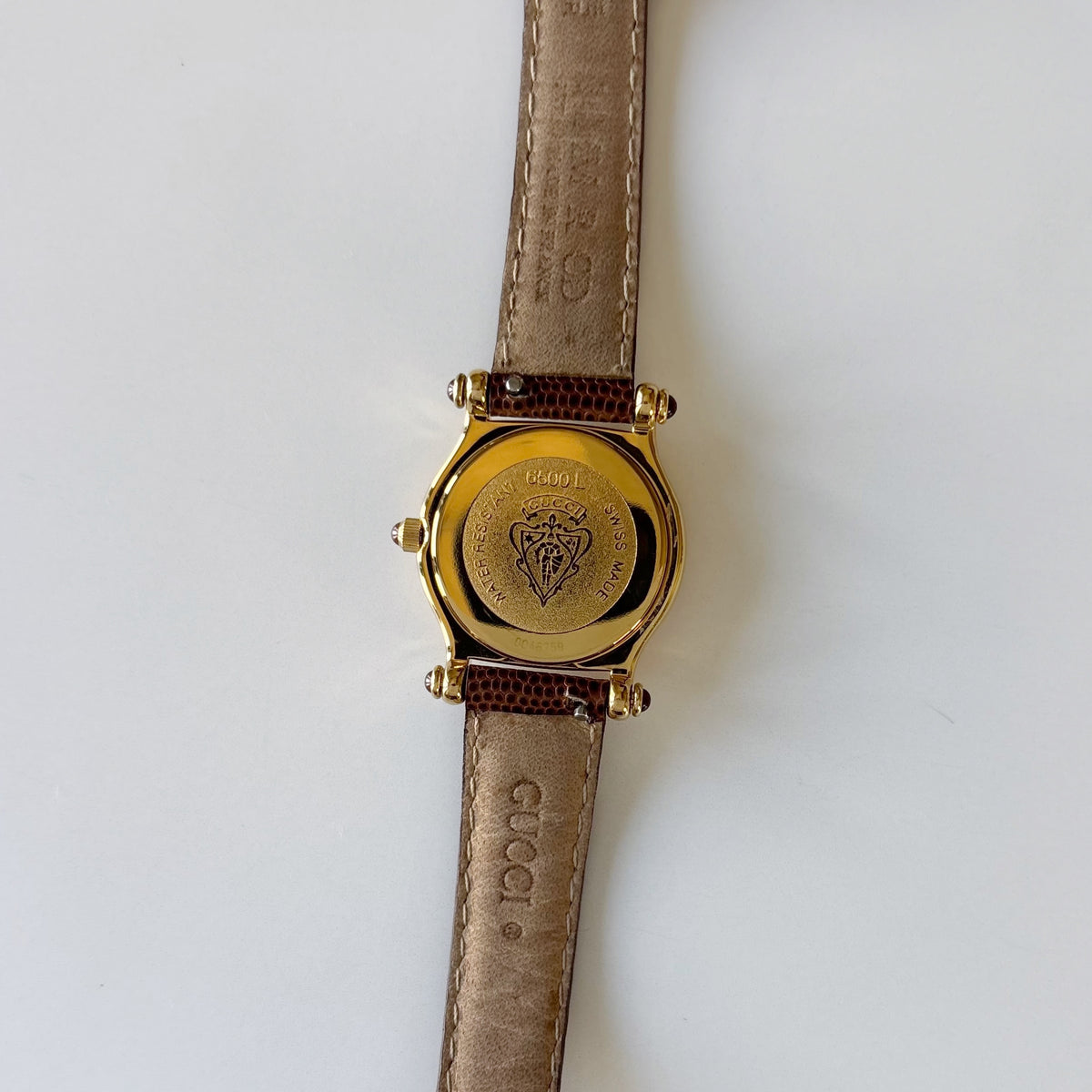 Gucci 1990s Gold Dial Gold Plated Watch