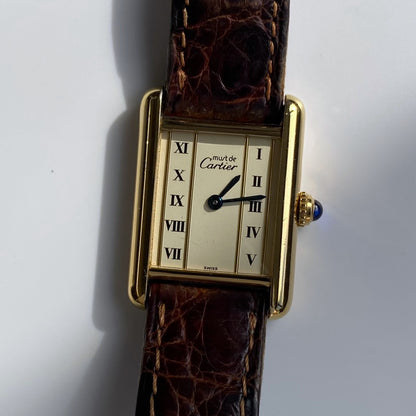 Cartier 1990s Must de Tank Watch SM