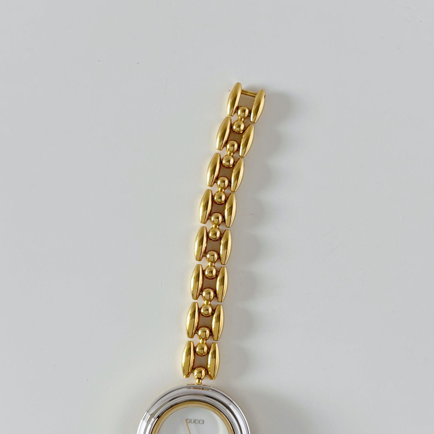 Gucci 1990s Interchangeable Bezel Gold Plated Watch with 6 bezels, case (160mm)