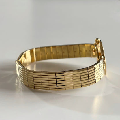 Dior 1990s Round Dial Gold Plated Watch