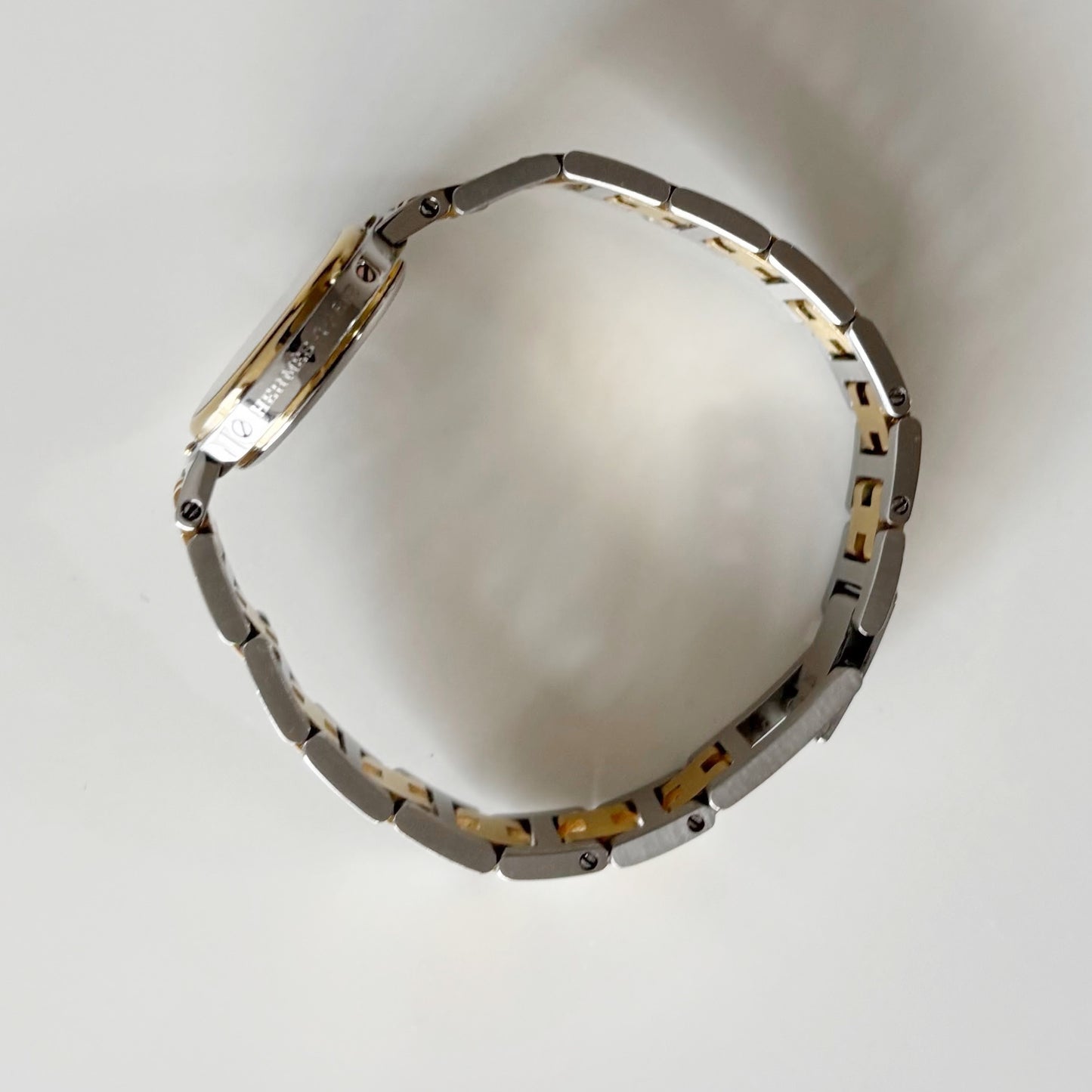 Hermes 1990s Clipper Date Two Tone Watch