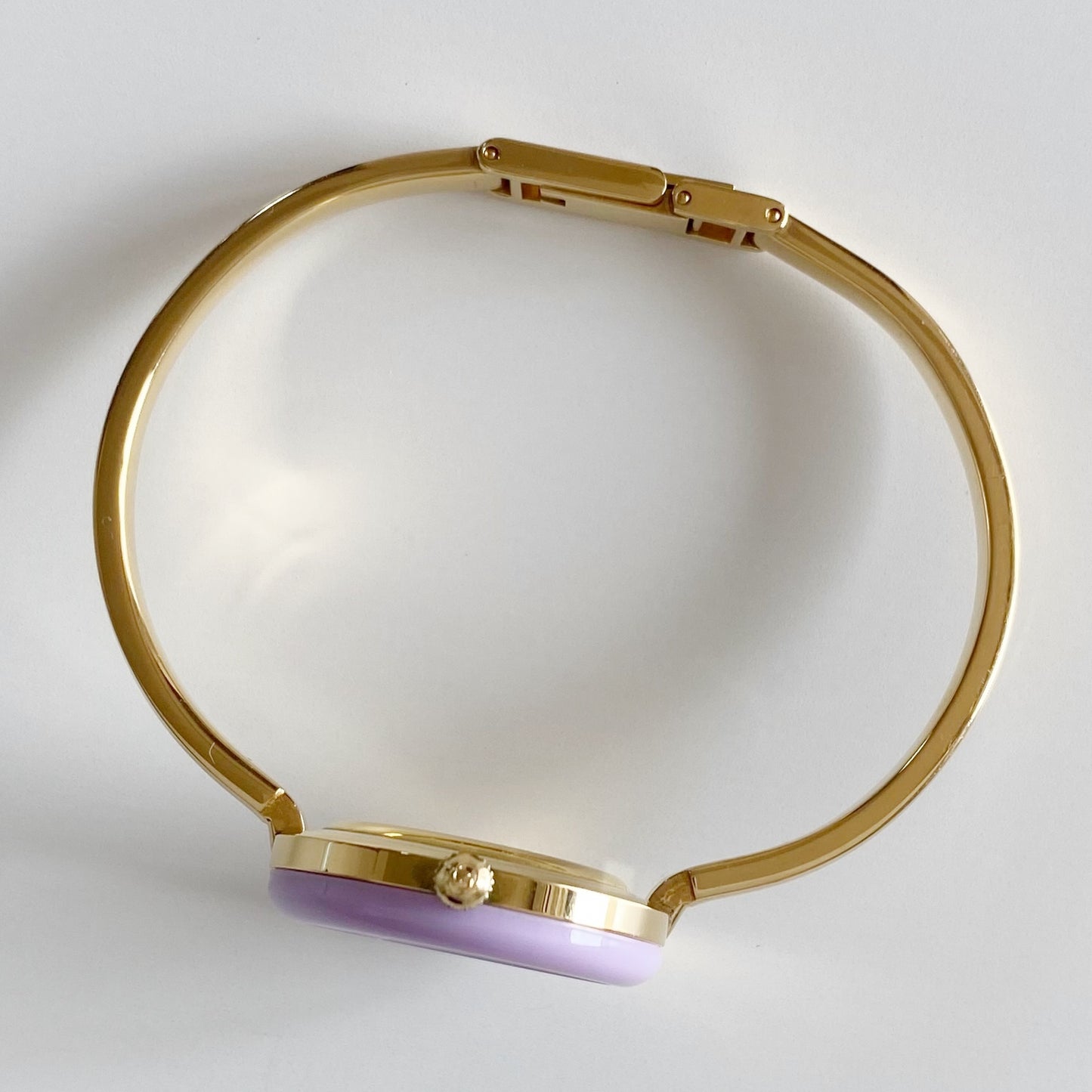 Gucci 1990s Interchangeable Bezel Gold Plated Bangle Watch with 12 bezels, case