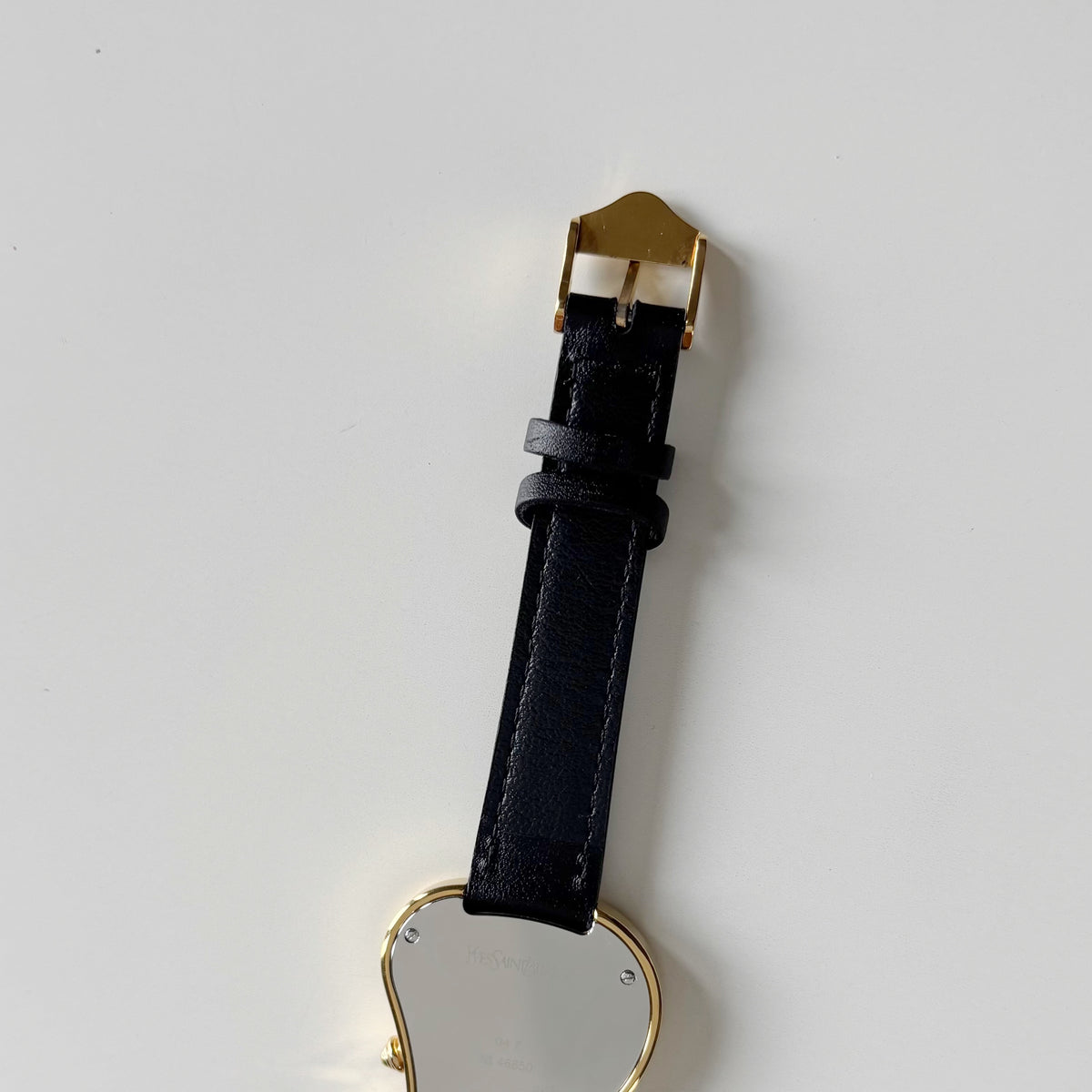 Yves Saint Laurent 1990s Heart Shaped Gold Plated Watch