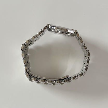 Dior 1990s Octagon Silver Watch