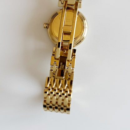 Dior 1990s Round Dial Gold Plated Watch