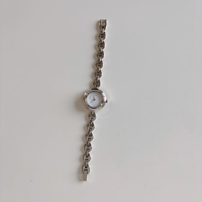 Gucci 1990s Interchangeable Bezel Stainless steel Chain Watch with 6 bezels, case (165mm)