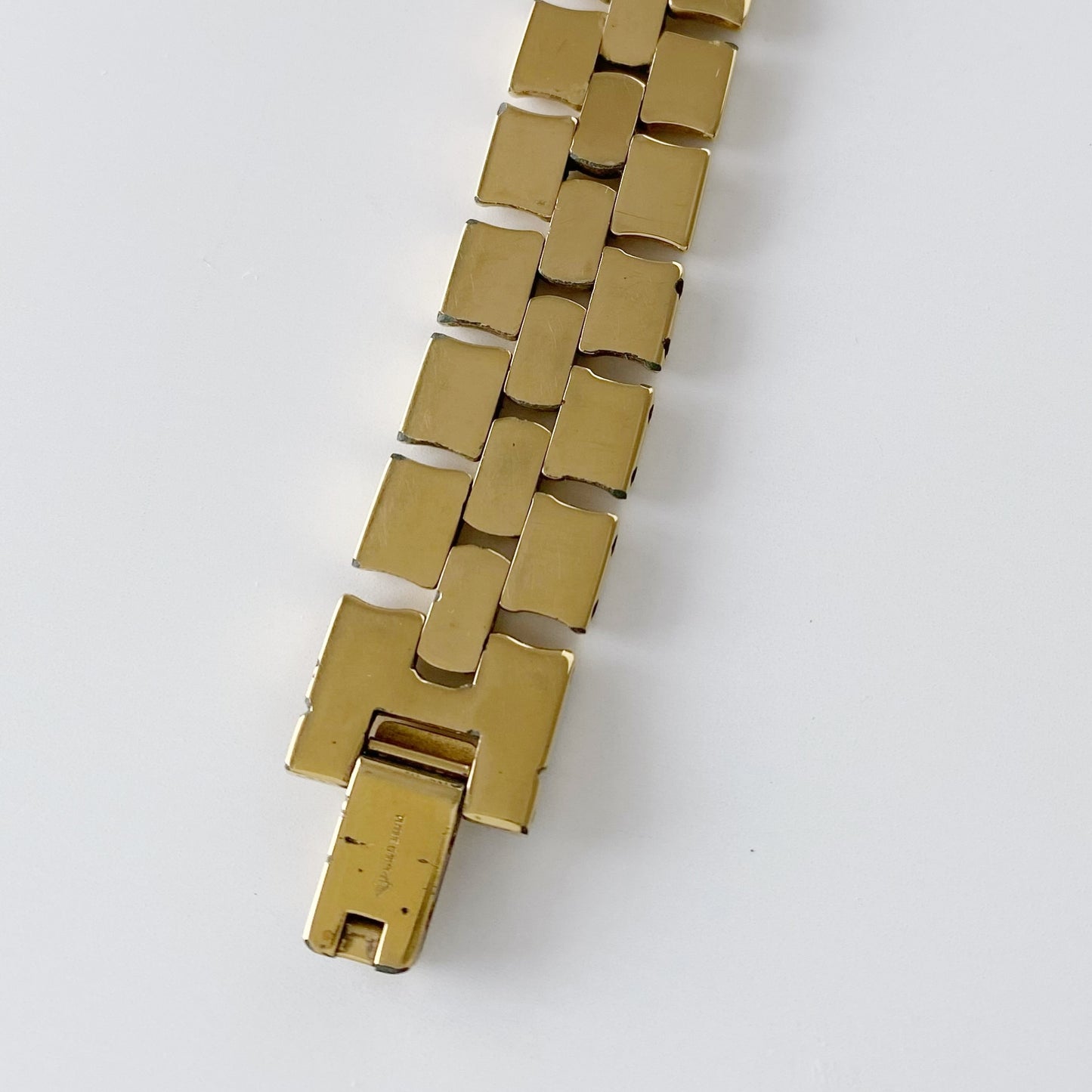 Fendi 1990s Navy Dial Gold Plated Watch