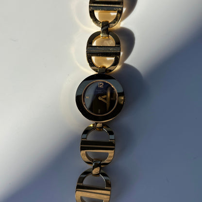 Dior Early 2000s Malice Mirror Dial Gold Plated Watch