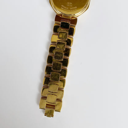 Dior 1990s Octagon Date Gold Plated Watch