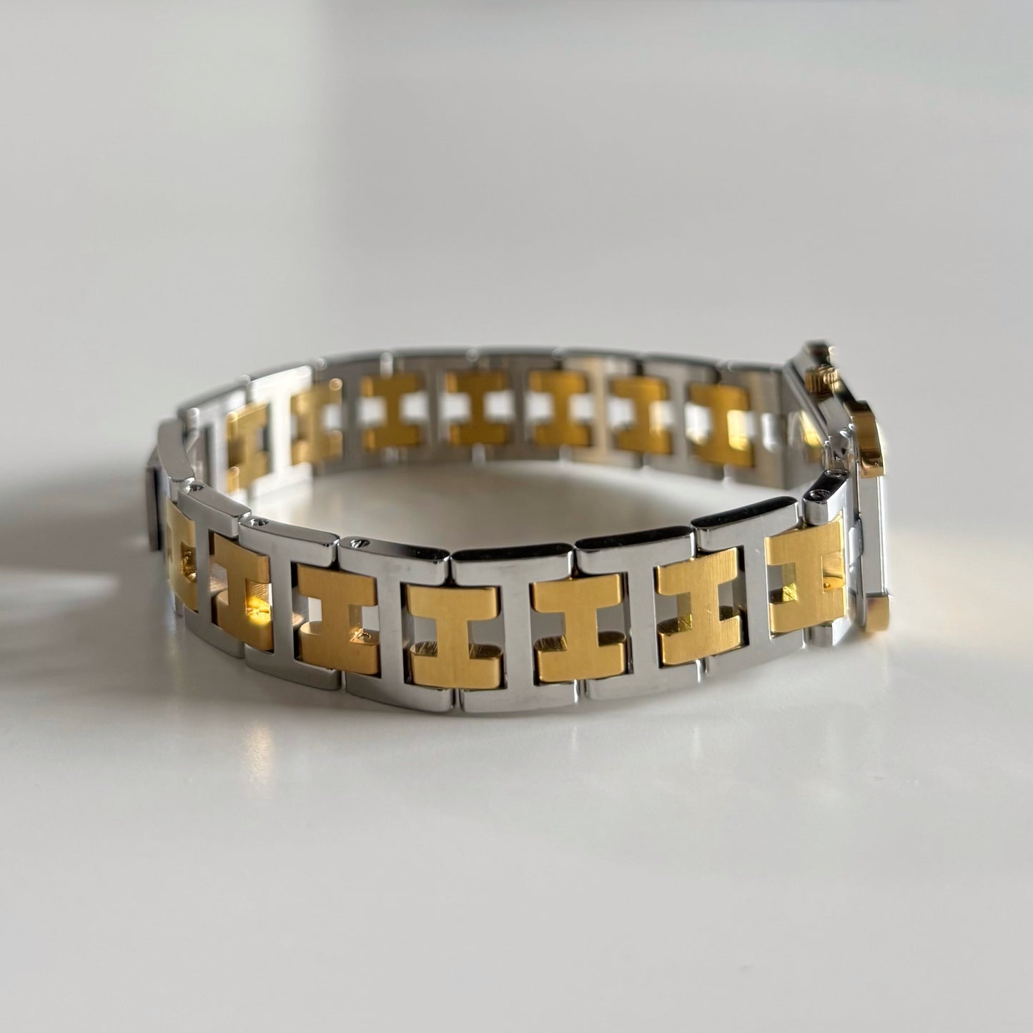 Hermes 1990s Croisier Two Tone Watch