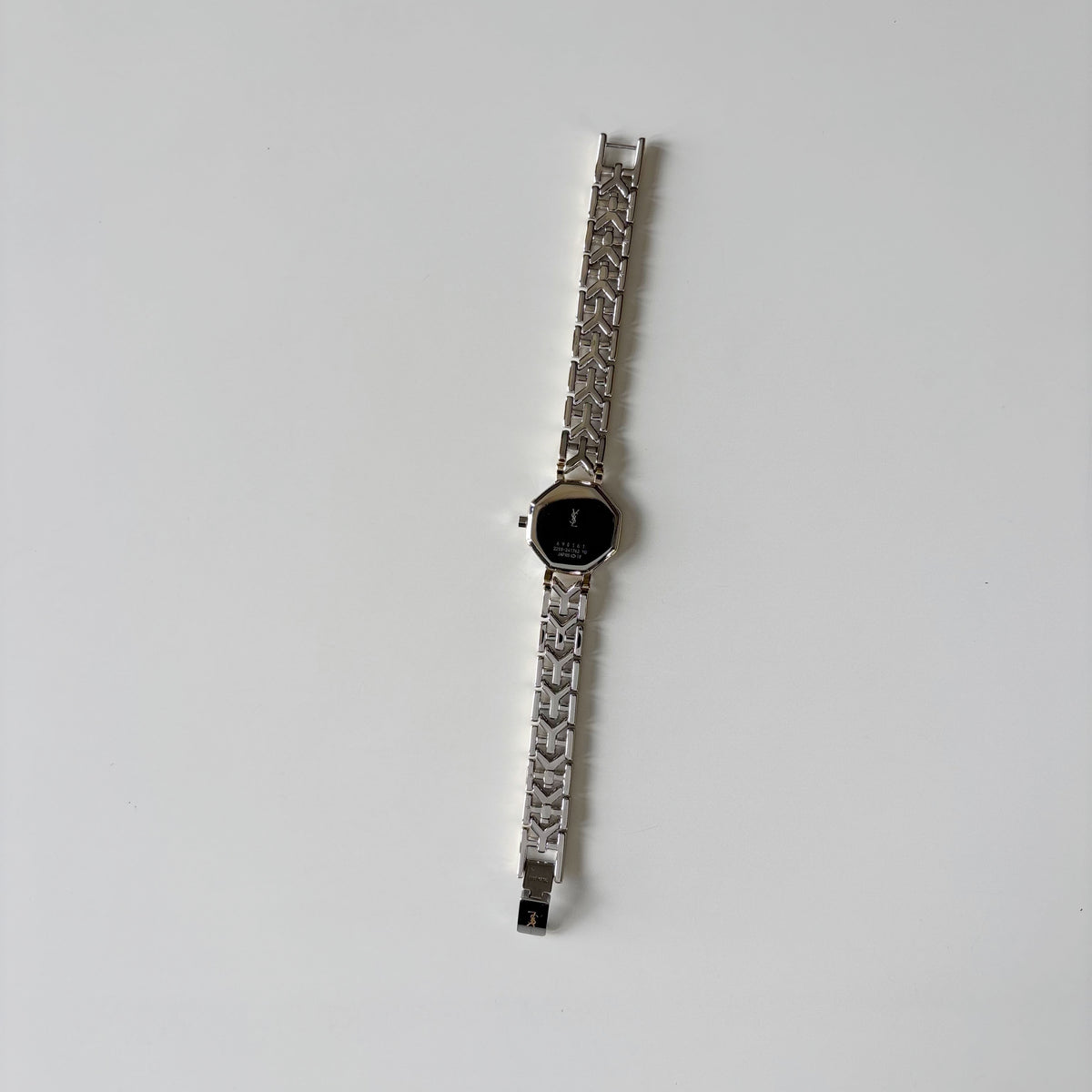 Yves Saint Laurent 1990s Octagon Gold Plated Two Tone Watch