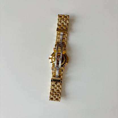 Gucci 1980s Round Dial Gold Plated Watch (Large)