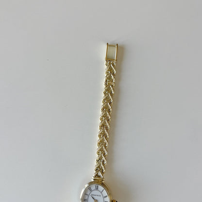 Tiffany 1990s 14K Oval Dial Cocktail Watch