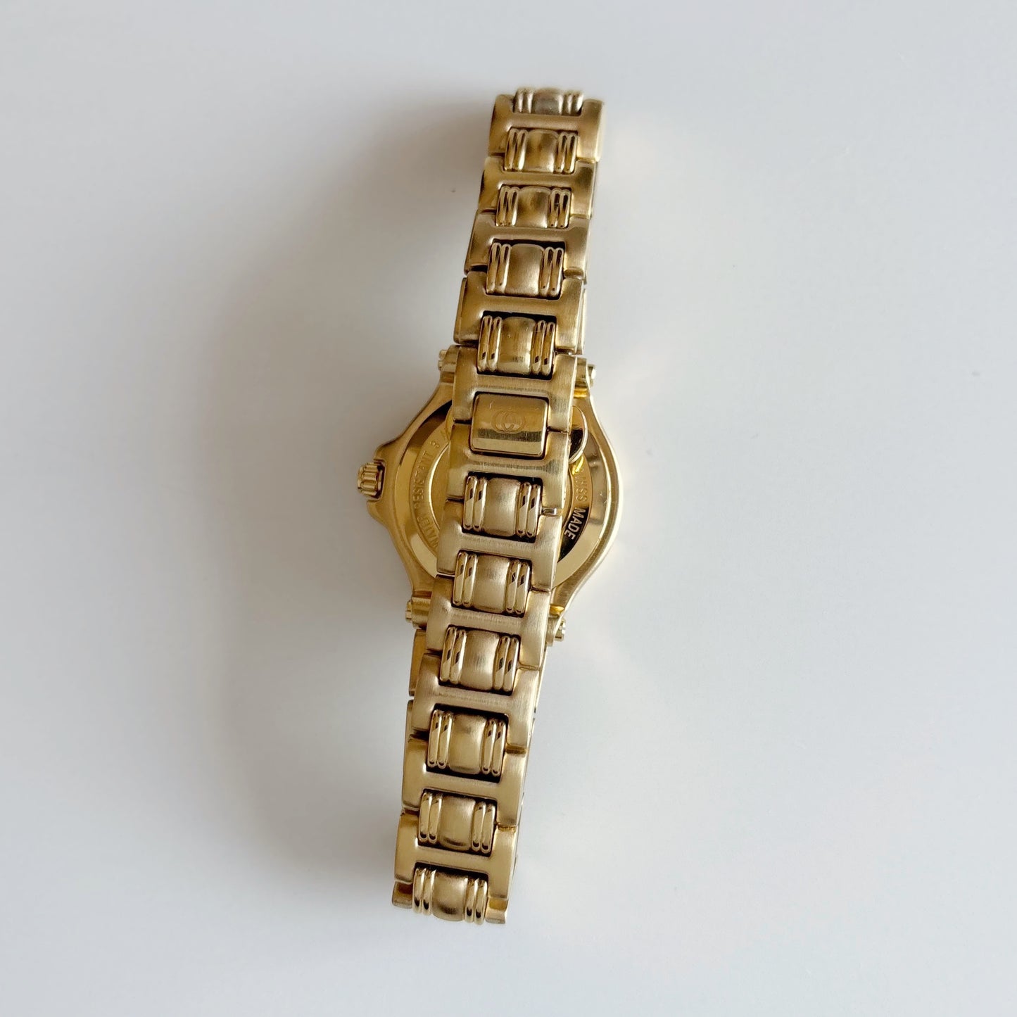 Gucci 1990s Date Gold Plated Watch