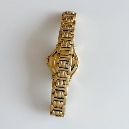 Gucci 1990s Date Gold Plated Watch