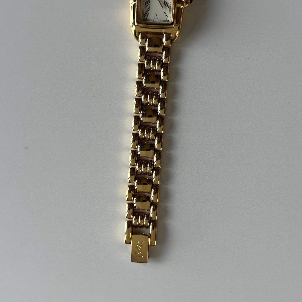 Yves Saint Laurent 1990s Tank Gold-Plated Watch