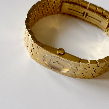 Dior Early 2000s Misss Dior Oval Dial Gold Plated Watch