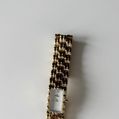 Fendi 1990s Gold Plated Watch