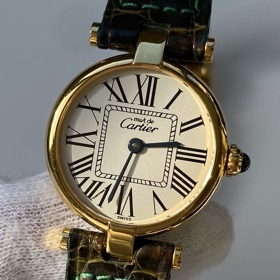 Cartier 1990s Vendome Opaline Watch SM