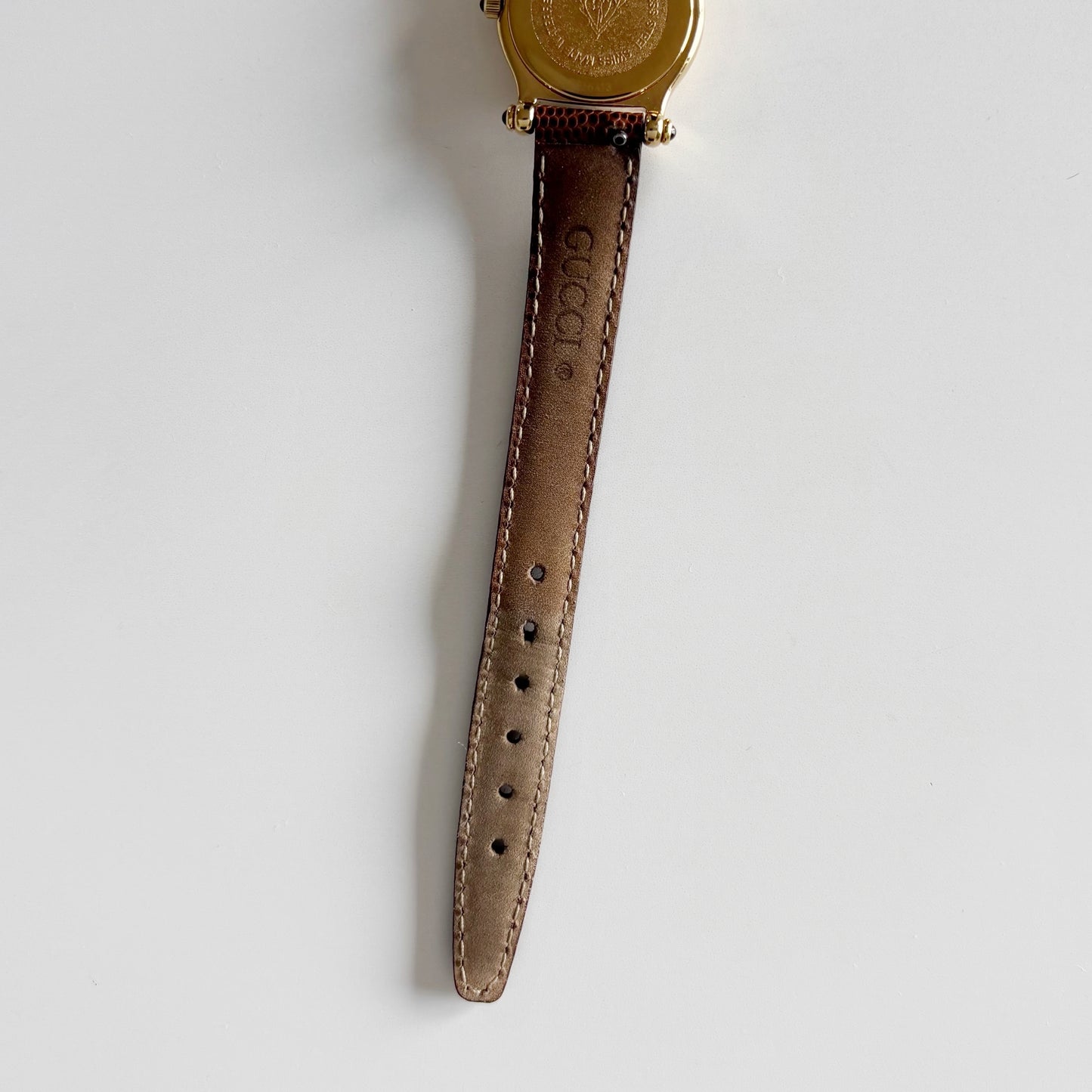 Gucci 1990s Gold Dial Gold Plated Watch