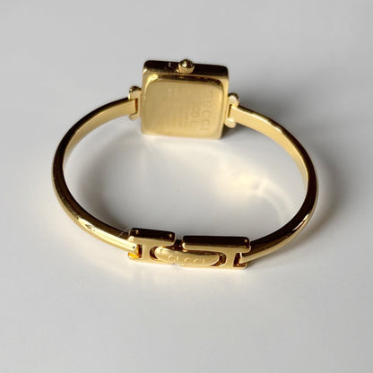 Gucci 1990s Square Dial Gold Plated Watch (Small)