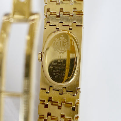 Dior Miss Dior Early 2000s Gold Plated Oval Watch