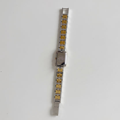 Hermes 1990s Croisier Two Tone Watch