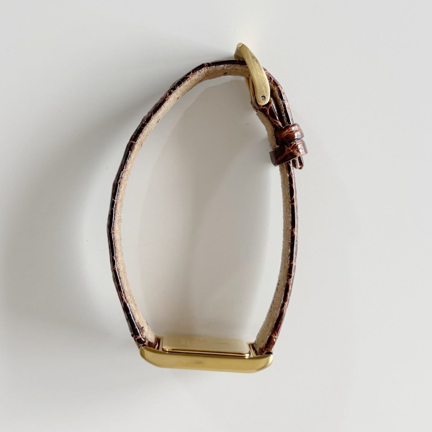 Yves Saint Laurent 1990s Tank Gold Plated Watch