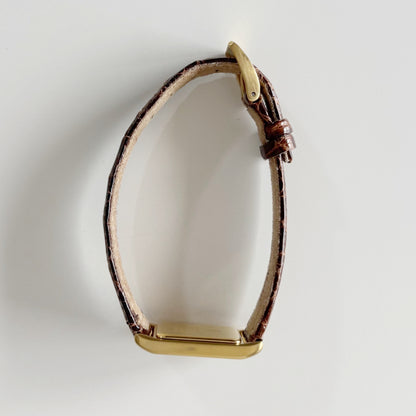 Yves Saint Laurent 1990s Tank Gold Plated Watch
